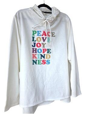 Truself Graphic High-Low Hoodie Sweatshirt Size 3X